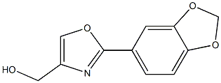 (2-(benzo[d][1,3]dioxol-5-yl)oxazol-4-yl)Methanol 구조식 이미지