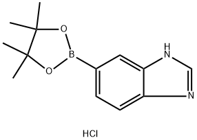 6-(4,4,5,5-tetraMethyl-1,3,2-dioxaborolan-2-yl)-1H-benzo[d]iMidazole hydrochloride Structure
