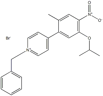 1-benzyl-4-(5-isopropoxy-2-Methyl-4-nitrophenyl)pyridin-1-iuM broMide Structure
