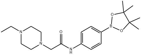 2-(4-ethylpiperazin-1-yl)-N-(4-(4,4,5,5-tetramethyl-1,3,2-dioxaborolan-2-yl)phenyl)acetamide Structure