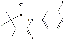 potassium trifluoro(3-((3-fluorophenyl)amino)-3-oxopropyl)borate 구조식 이미지