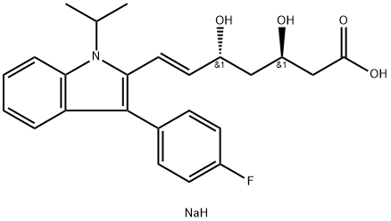 (3R,5R)-Fluvastatin Sodium Salt Structure