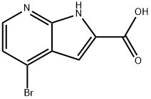 4-broMo-1H-pyrrolo[2,3-b]pyridine-2-carboxylic acid 구조식 이미지