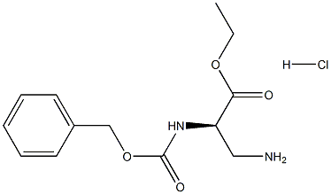 (R)-ethyl 3-aMino-2-(((benzyloxy)carbonyl)aMino)propanoate hydrochloride 구조식 이미지