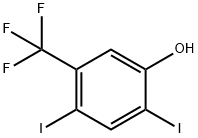 2,4-Diiodo-5-trifluoroMethyl-phenol Structure