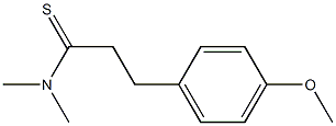 3-(4-Methoxyphenyl)-N,N-diMethylpropanethioaMide 구조식 이미지