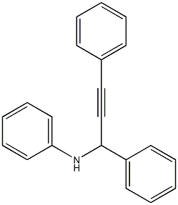 N-(1,3-diphenylprop-2-yn-1-yl)aniline 구조식 이미지