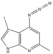 4-Azido-3-iodo-6-Methyl-7-azaindole 구조식 이미지