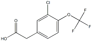 2-(3-chloro-4-(trifluoroMethoxy)phenyl)acetic acid Structure