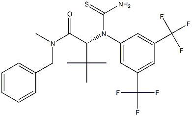 R-2-[[3,5-Bis(trifluoroMethyl)phenyl]thioureido]-N-benzyl-N,3,3-triMethylbutanaMide Structure