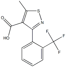 5-Methyl-3-(2-(trifluoroMethyl)phenyl)isothiazole-4-carboxylic acid 구조식 이미지