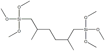 1,6-BIS(TRIMETHOXYSILYL)-2,5-DIMETHYLHEXANE Structure