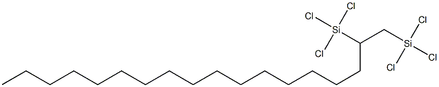 1,2-BIS(TRICHLOROSILYL)OCTADECANE 구조식 이미지