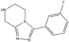 3-(3-Fluorophenyl)-5,6,7,8-tetrahydro-[1,2,4]triazolo[4,3-a]pyrazine Structure