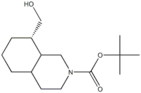 (8S)-tert-butyl 8-(hydroxyMethyl)octahydroisoquinoline-2(1H)-carboxylate Structure