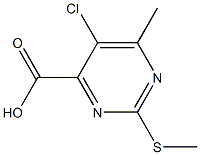 5-chloro-6-Methyl-2-(Methylthio)pyriMidine-4-carboxylic acid 구조식 이미지