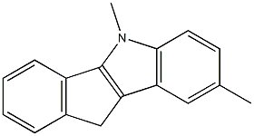 5,8-diMethyl-5,10-dihydroindeno[1,2-b]indole 구조식 이미지