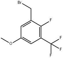 2-Fluoro-5-Methoxy-3-(trifluoroMethyl)benzyl broMide, 97% Structure