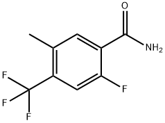 2-Fluoro-5-Methyl-4-(trifluoroMethyl)benzaMide, 97% Structure