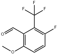 3-Fluoro-6-Methoxy-2-(trifluoroMethyl)benzaldehyde, 97% Structure