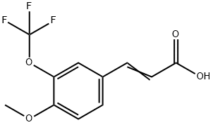 4-Methoxy-3-(trifluoroMethoxy)cinnaMic acid, 97% Structure