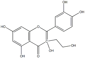 Mono-3-Hydroxyethyl-Quercetin 구조식 이미지