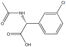 (R)-AcetylaMino-(3-chloro-phenyl)-aceticacid Structure