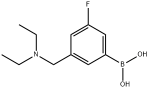 (3-((diethylaMino)Methyl)-5-fluorophenyl)boronic acid 구조식 이미지