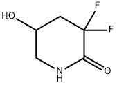 3,3-difluoro-5-hydroxypiperidin-2-one Structure