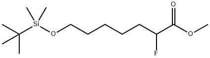 Methyl 7-(tert-butyldiMethylsilyloxy)-2-fluoroheptanoate 구조식 이미지