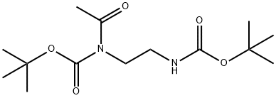 tert-butyl (2-N-Boc-2-acetaMidoethyl)carbaMate Structure