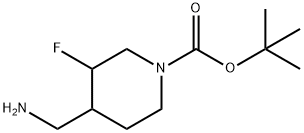 tert-butyl 4-(aMinoMethyl)-3-fluoropiperidine-1-carboxylate 구조식 이미지