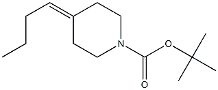 tert-butyl 4-butylidenepiperidine-1-carboxylate Structure