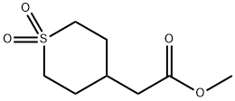 Methyl (1,1-dioxidotetrahydro-2H-thiopyran-4-yl)acetate 구조식 이미지