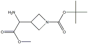 TERT-BUTYL 3-(1-AMINO-2-METHOXY-2-Oxoethyl)Azetidine-1-Carboxylate Structure