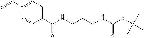 tert-butyl (3-(4-forMylbenzaMido)propyl)carbaMate 구조식 이미지