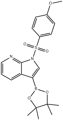 1-(p-Methoxyphenylsulfonyl)-7-azaindole-3-boronic Acid Pinacol Ester Structure