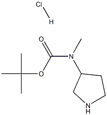 tert-Butyl Methyl(pyrrolidin-3-yl)carbaMate hydrochloride Structure