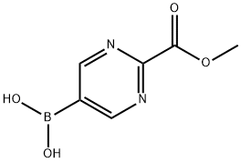 (2-(Methoxycarbonyl)pyriMidin-5-yl)boronic acid Structure