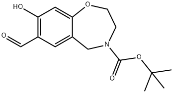 N-Boc-8-hydroxy-2,3,4,5-tetrahydrobenzo[f][1,4]oxazepine-7-carbaldehyde Structure