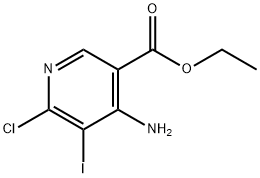 ethyl 4-aMino-6-chloro-5-iodonicotinate Structure