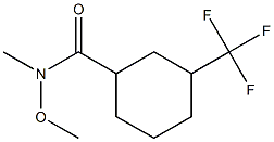 N-Methoxy-N-Methyl-3-(trifluoroMethyl)cyclohexanecarboxaMide Structure