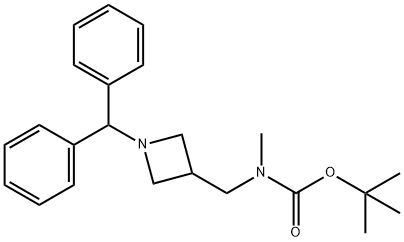 tert-butyl ((1-benzhydrylazetidin-3-yl)Methyl)(Methyl)carbaMate Structure