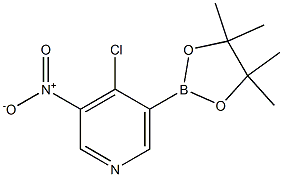 4-CHLORO-3-NITRO-5-(4,4,5,5-TETRAMETHYL-1,3,2-DIOXABOROLAN-2-YL)PYRIDINE Structure