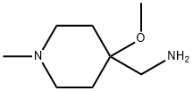 1-Methyl-4-Methoxy-piperidine-4-MethylaMine 구조식 이미지