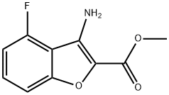 3-AMino-4-fluoro-benzofuran-2-carboxylic acid Methyl ester Structure