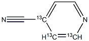 4-Cyanopyridine-13C3 Structure