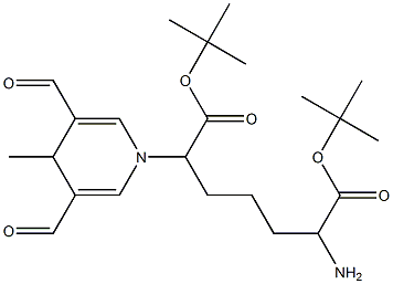 (2S)-Boc-2-aMino-6-(3,5-diforMyl-4-Methyl-4H-pyridin-1-yl)-hexanoic acid tert-butyl ester Structure