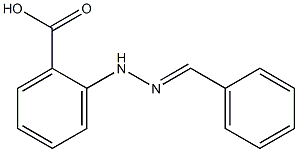 (E)-2-(2-Benzylidenehydrazinyl)Benzoic Acid 구조식 이미지