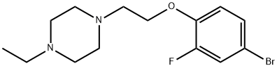 1-(2-(4-broMo-2-fluorophenoxy)ethyl)-4-ethylpiperazine 구조식 이미지